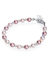 nice small elegant Swarovski pearl baby bracelet 